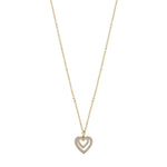 Valentina Small Pendant Necklace | Gold/Clear | 42cm