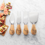 Stag Cheese Knife Set | Acacia Wood | 4 Piece