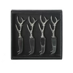 Cheese Knife Set | Mini Stag Antler | 4-Piece