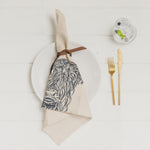 Linen Napkin Set | Highland Cow | 4-Piece