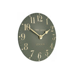 Arabic Wall Clock | Lichen Green | 12''