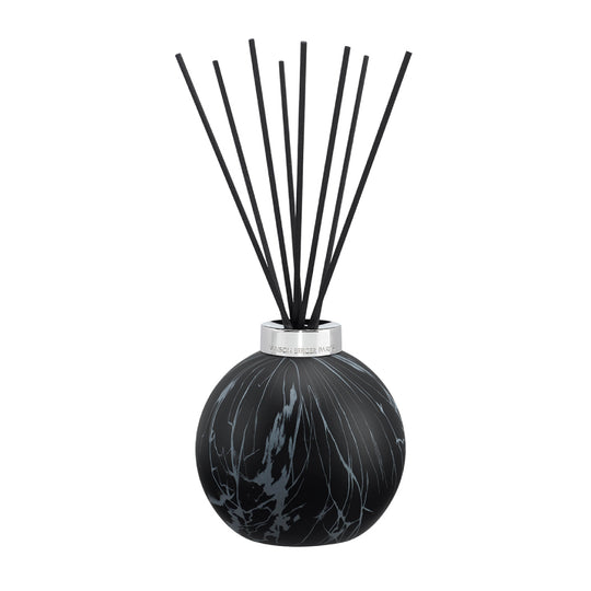 Marbled Bouquet Reed Diffuser | Amber Powder | Black