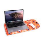 Floral Print Laptop Sleeve | Orange