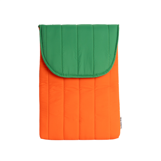 Colourblock Laptop Sleeve | Orange & Green