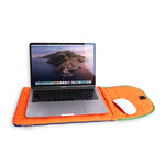 Colourblock Laptop Sleeve | Orange & Green
