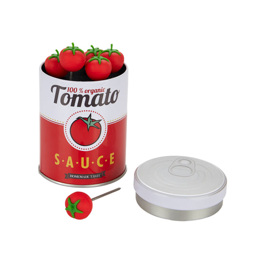Tomato Tinned Snack Forks | Set of 6