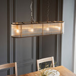 Ridgeton 4 Bulb Pendant Light Fitting | Antique Brass