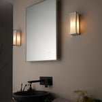 Newham Single Bathroom Wall Light | Chrome/Frosted