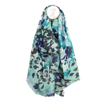 Animal/Camo Print Organic Cotton Scarf | Blue Mix