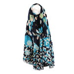 Bamboo Viscose Spot Print Scarf | Blue