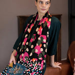 Bamboo Viscose Spot Print Scarf | Multicolour