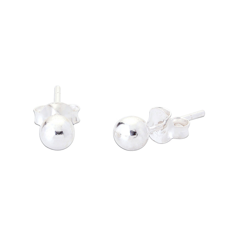 Ball Stud Earrings | Sterling Silver