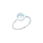 Beaded Ring | Natalia | Sterling Silver & Blue Topaz