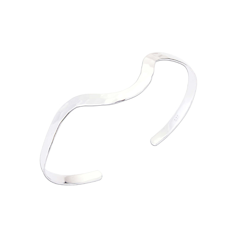 Brianna Cuff Bangle | Silver Plated