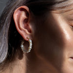 Cora Pearl Hoop Earrings | Gold Plated Sterling Silver