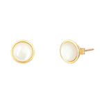 Jemima Pearl Stud Earrings | Gold Plated Sterling Silver