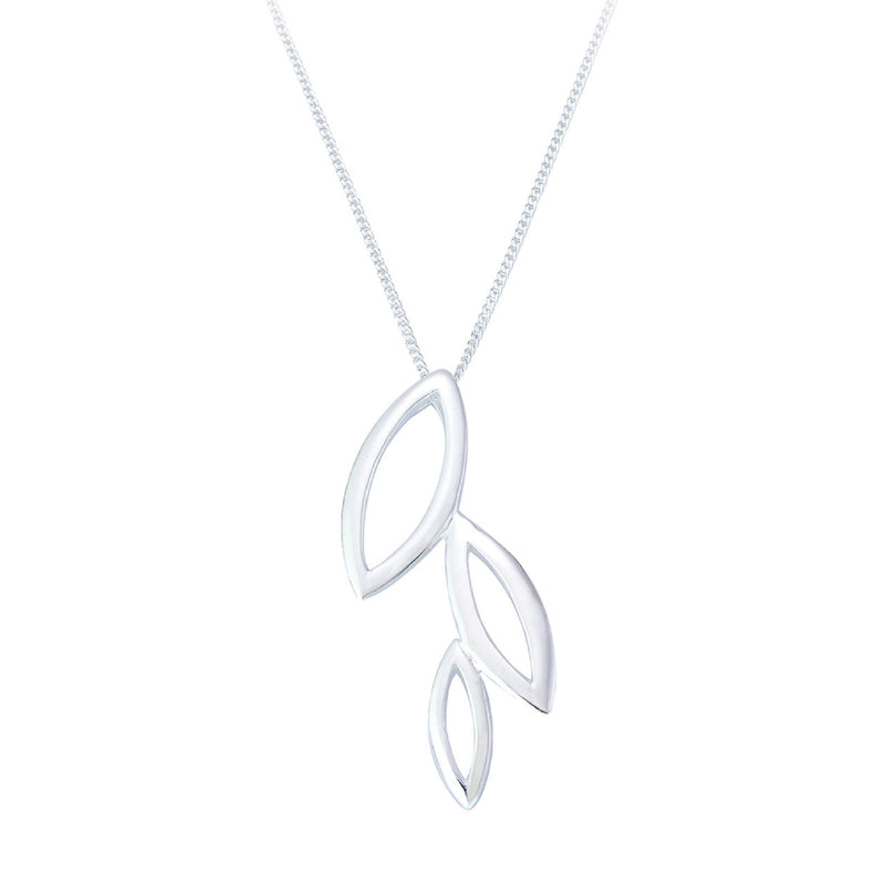 Laila Leaf Pendant Necklace | Sterling Silver