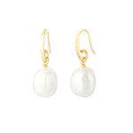 Noah Pearl Drop Earrings | Gold Plated Sterling Silver