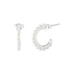 Pearl Hoop Earrings | Cherie | Sterling Silver