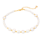 Raechel Pearl Bracelet | Gold Plated Sterling Silver