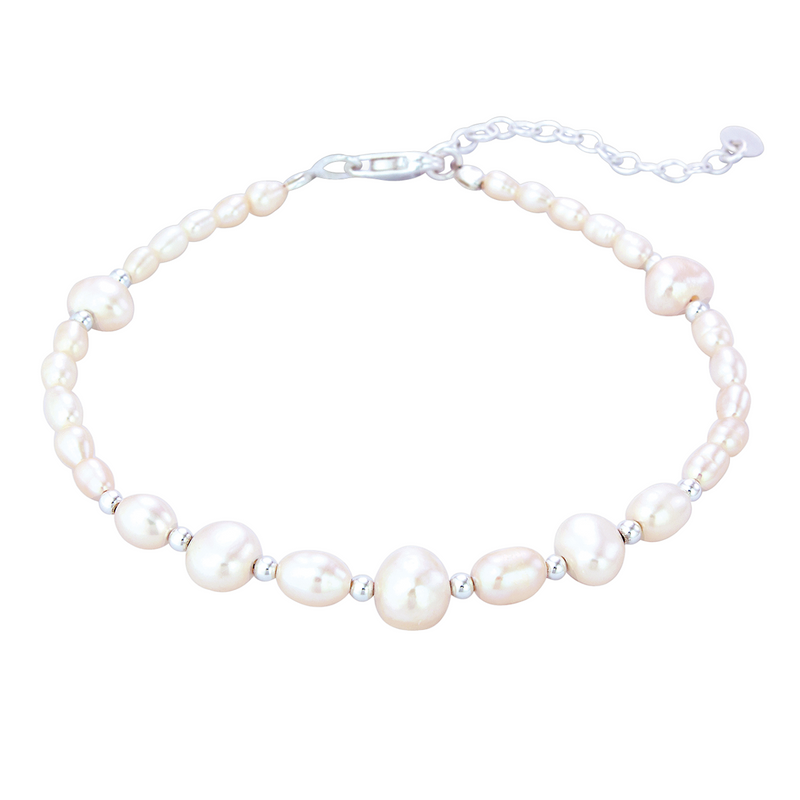 Raechel Pearl Bracelet | Sterling Silver