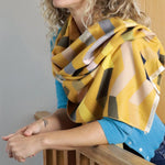 Chevron Jacquard Scarf | Yellow Mix