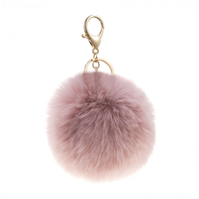 Faux Fur Bag Charm | Pink