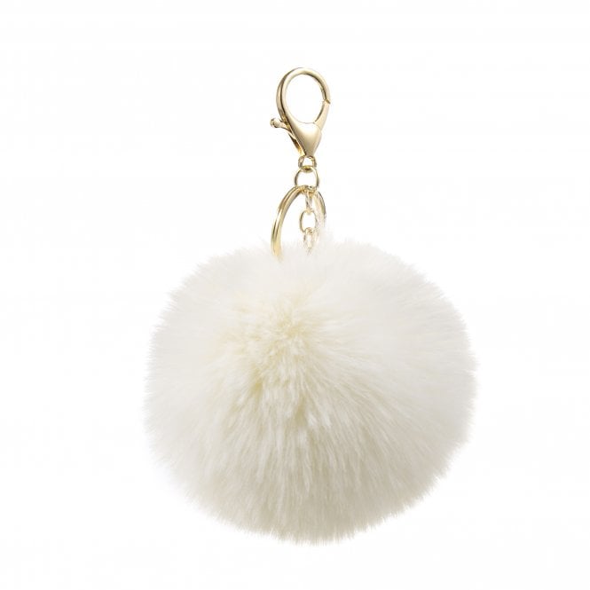 Faux Fur Bag Charm | Winter White