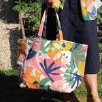 Floral Print Canvas Bag | Multicolour