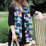 Geometric Spot Print Repreve Scarf | Multicolour