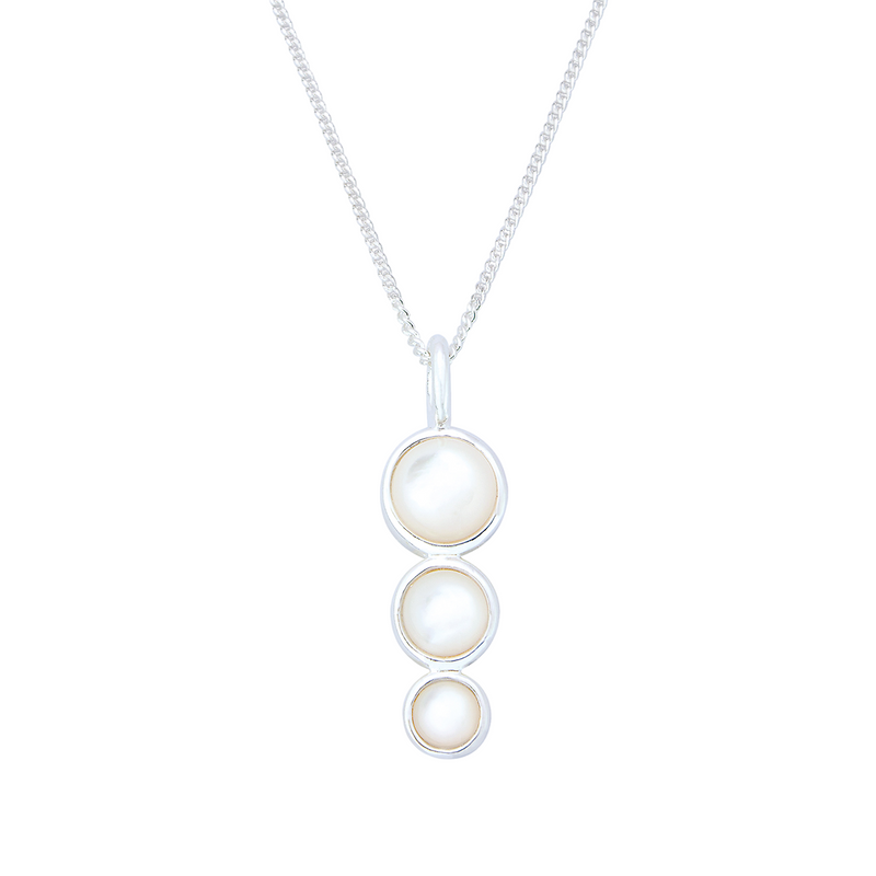 Hama Pearl Pendant Necklace | Sterling Silver