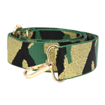 Interchangeable Lurex Camo Bag Strap | Khaki Mix