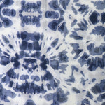 Lightweight Tie Dye Print Scarf | Blue & White