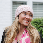 Meribel Cable Knit Headband | Pink