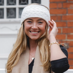 Meribel Cable Knit Headband | Winter White