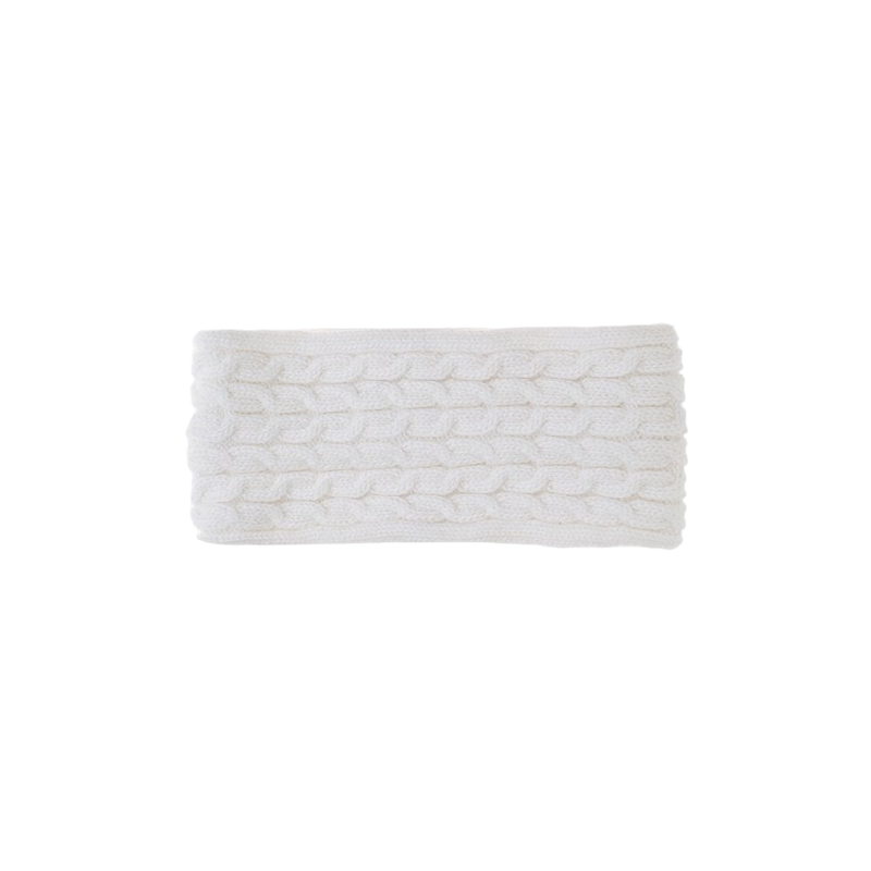 Meribel Cable Knit Headband | Winter White