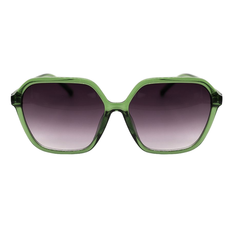 Oversized Hexagonal Sunglasses | Emerald Green