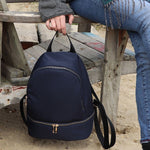 Recycled Polyester Backpack | Navy/Orange