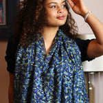 Repreve Camo Print Scarf with Silver Foil | Blue