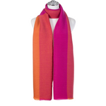 Striped Waffle Scarf | Pink Mix