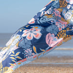 Tropical Print Summer Scarf | Navy Pink Mix