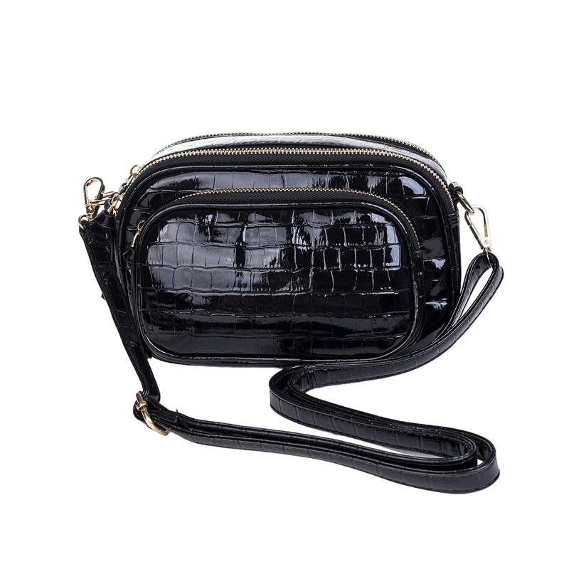 Vegan Leather Clutch & Handbag | Black