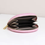 Vegan Leather Half Moon Coin Purse | Pink