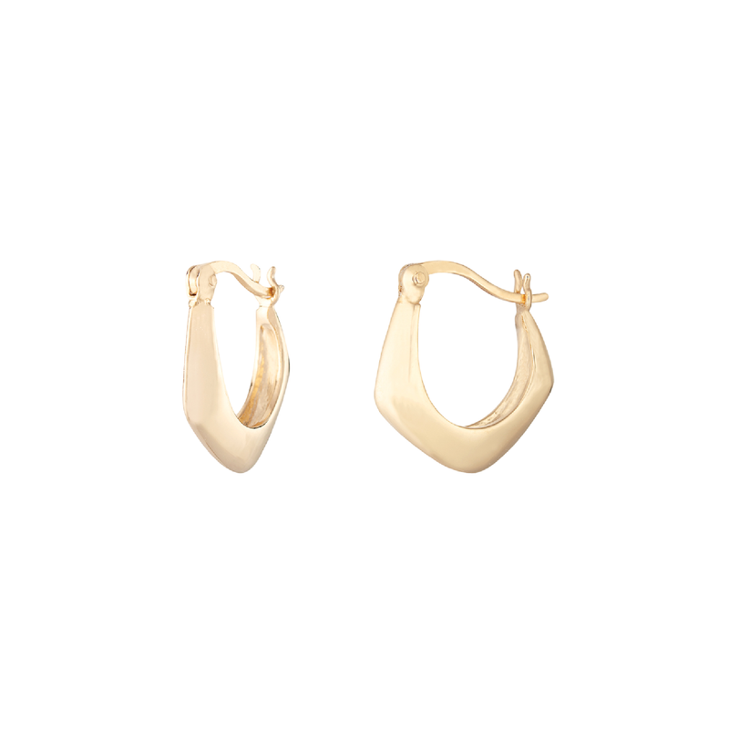 Vernon Chunky Creole Hoop Earrings | Gold Plated Sterling Silver