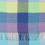 Women's Crinkle Checked Blanket Scarf | Blue/Green