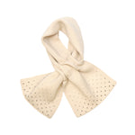 Women's Crystal Pull Through Scarf | Cream