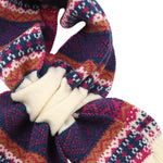 Women's Fairisle Pull Through Scarf | Cream/Navy