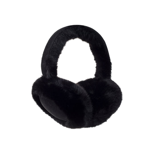 Women's Faux Fur Ear Muffs | Ebony Black