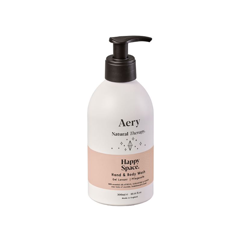 Happy Space Hand & Body Wash | Rose Geranium & Amber | 300ml