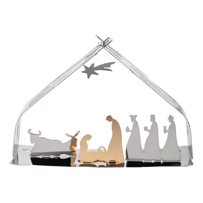 Bark Crib Nativity Scene Decoration